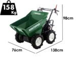 brouette 4x4 à essence greenbay minitipper 300 l moteur loncin g200f