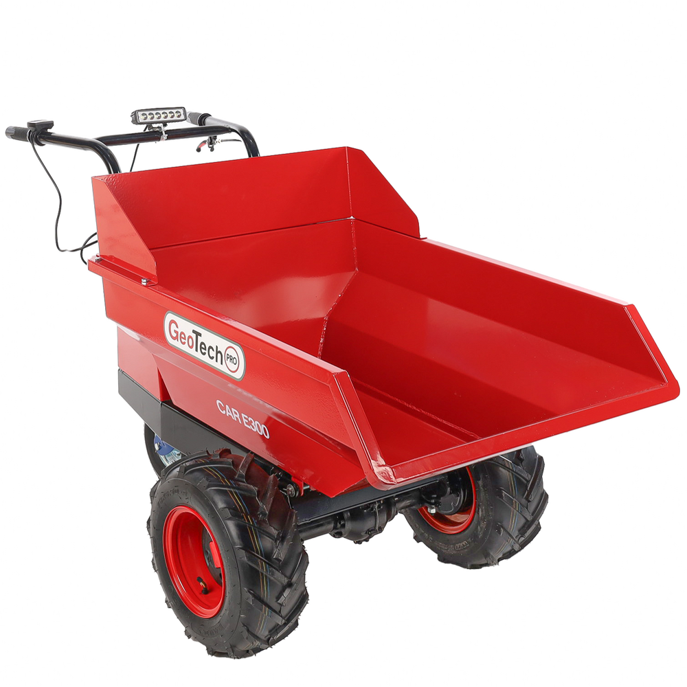brouette à batterie geotechpro mini dumper car e300 caisson dumper manuel 300kg