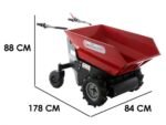 brouette à batterie geotechpro mini dumper car e500 e lift benne dumper électrique 500kg