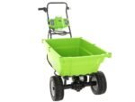 brouette à batterie sur roues greenworks g40gc garden cart 40v brouette électrique