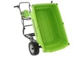 brouette à batterie sur roues greenworks g40gc garden cart 40v brouette électrique