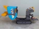 brouette motorisée euromech em500h dump & shovel benne dumper hydraulique 500 kg avec pelle