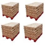 Bûches compressées jour - 2160 bûches - 100% écologique - Fabrication locale - Bois 100% français