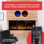 Chemin’Arte - Cheminée Électrique Encastrable Effet Flammes Élysée 5XL 182 cm - Conçue en France - Garantie 2 Ans – Image 3