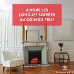 Chemin’Arte - Insert Électrique à Encastrer - Effet Flammes - LEDs - Oxford XL - 2000W - Conçu en France - Garanti 2 Ans – Image 3