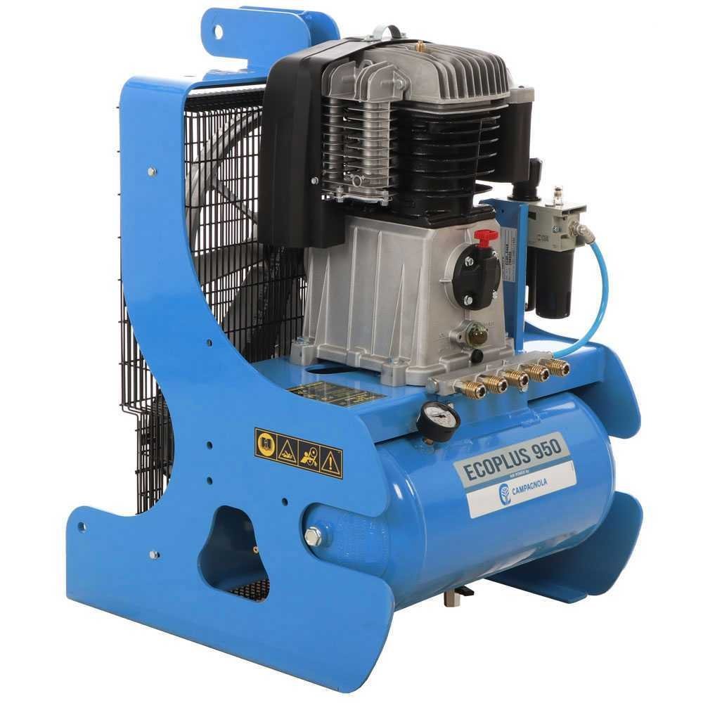 compresseur avec attelage pour tracteur campagnola pto ecoplus 950 récolte des olives et taille