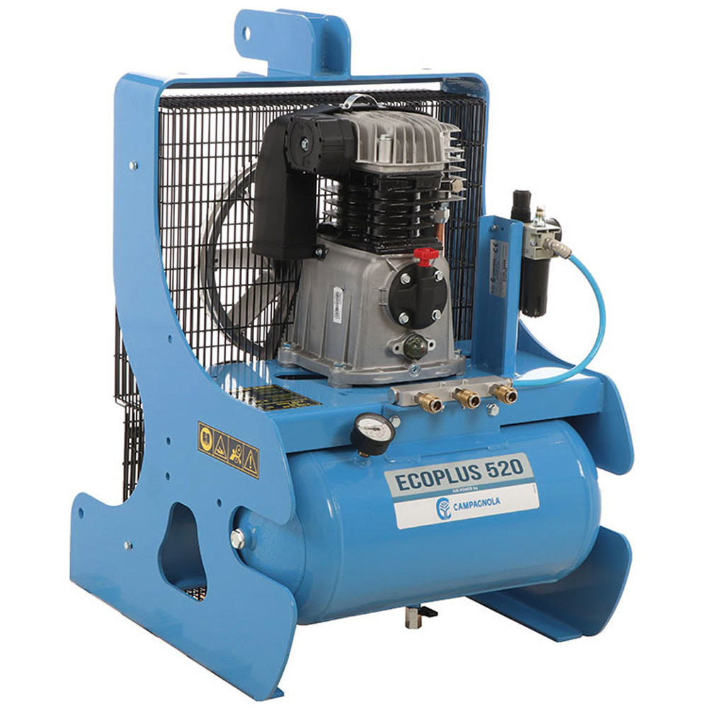 compresseur avec raccord à tracteur campagnola pto ecoplus 520 récolte des olives et taille