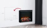 DIMPLEX XHD26 26" Firebox, Insert de Cheminée électrique/Encastre Cheminée - Chauffage 1400W - Effet de Flamme LED Optiflame - Télécommande - Vitesse des Flammes réglable et... – Image 4