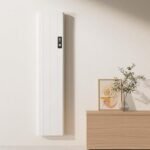 EMKE Chauffage Électrique Mural, Radiateur Électrique 1000 Watt, Chauffage d'Appoint, Fonction APP WiFi, Chauffage Économe en Énergie, Blanc, Affichage LCD.