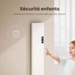 EMKE Chauffage Électrique Mural, Radiateur Électrique 1000 Watt, Chauffage d'Appoint, Fonction APP WiFi, Chauffage Économe en Énergie, Blanc, Affichage LCD. – Image 3