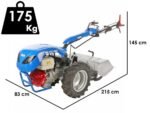 euromech blitz 120 motoculteur à essence honda gx390 13 cv