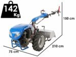 euromech blitz 80 motoculteur diesel yagmur d300 7 cv démarrage électrique