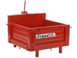 francini p 100 benne de chargement pour tracteur basculante 3 ridelles ouvrables