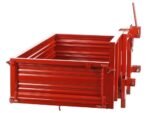 francini p 130 benne de chargement pour tracteur basculante 3 ridelles ouvrables