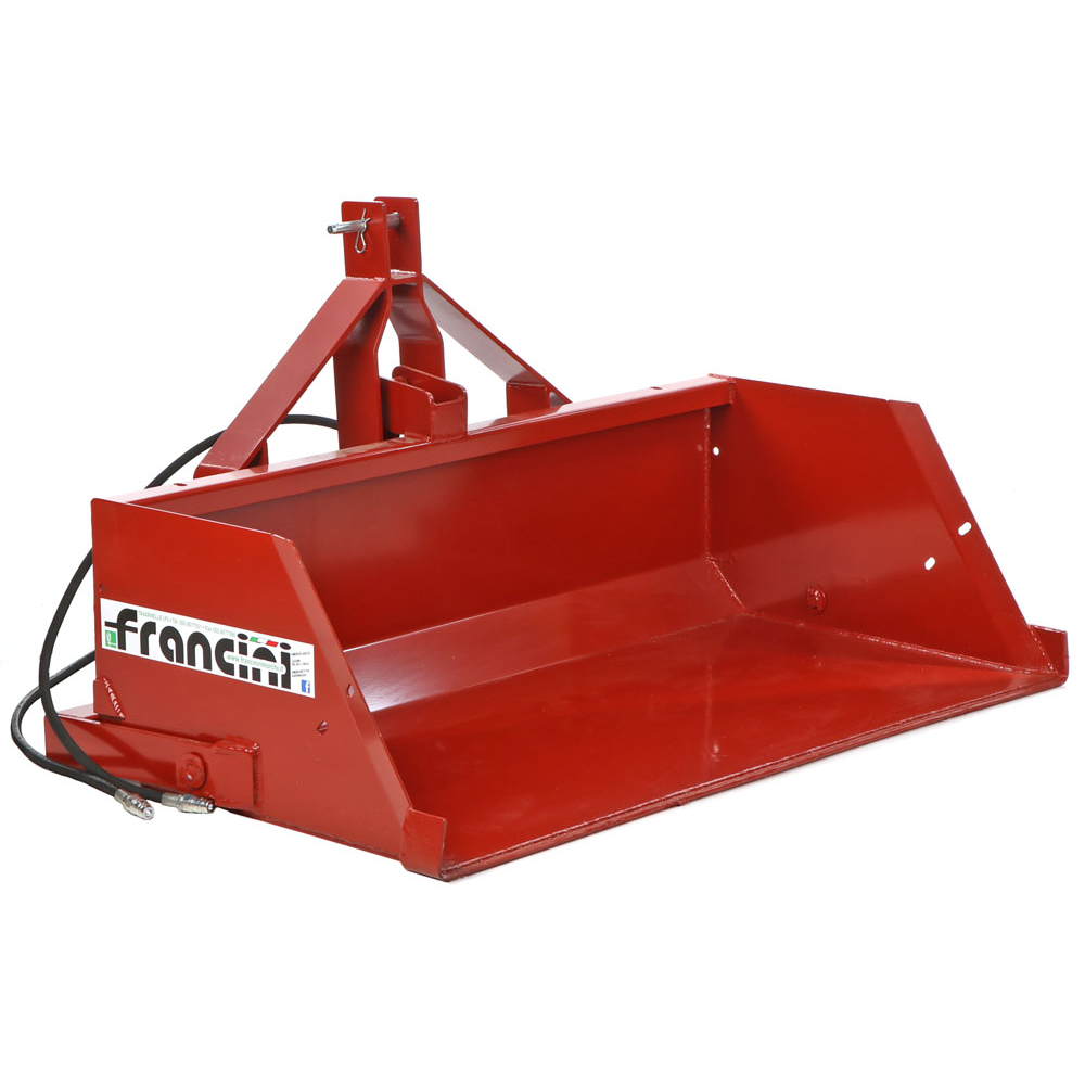 francini pr 180 godet arrière hydraulique pour tracteur de 180 cm capacité de charge 700kg