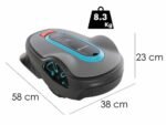 gardena smart sileno life 750 gestion via gardena smart app largeur de coupe 22 cm