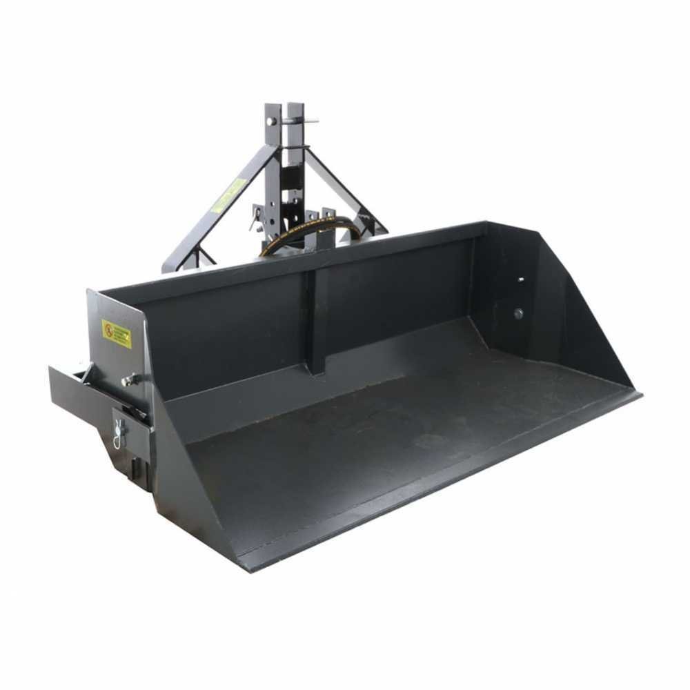 godet arrière hydraulique pour tracteur blackstone b pal h 160 de 160 cm charge 700kg