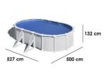 gre atlantis ovale 500x300x132cm piscine hors sol en acier