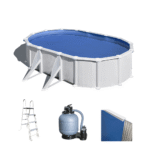 gre atlantis ovale 610 x 375 x 132 cm piscine hors sol en acier