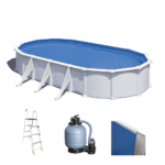 gre atlantis ovale 730 x 375 x 132 cm piscine hors sol en acier