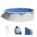 gre atlantis ronde Ø460 x 132cm piscine hors sol en acier