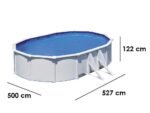 gre fidji ovale 500x300x120cm piscine hors sol en acier
