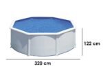 gre fidji ronde Ø300 x 120 cm piscine hors sol en acier