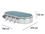 gre finlandia ovale 730x375x120cm piscine hors sol en acier