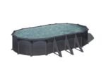 gre granada ovale 730x375x132cm piscine hors sol en acier