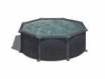 gre granada ronde Ø350 x 132 cm piscine hors sol en acier