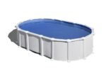 gre haiti ovale 610 x 375 x 132 cm piscine hors sol en acier traverses enterrées