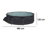 gre kea ronde Ø460 x 120 cm piscine hors sol en acier