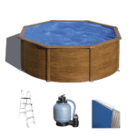 gre pacific ronde Ø300 x 120 cm piscine hors sol en acier