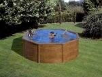 gre pacific ronde Ø300 x 120 cm piscine hors sol en acier
