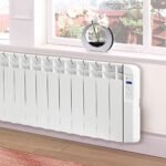 Haverland RC11BL - Radiateur électrique à inertie fluide caloporteur programmable 1250W, idéal pour espaces réduits, indicateur de consommation, utilisation 1-6h/jour, +/- 13-19... – Image 3