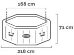 intex octogonale jet & bubble deluxe 28462ex Ø218x71 cm piscine hydromassage spa
