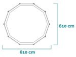 intex ultra xtr frame 26334np Ø610x122 cm piscine ronde