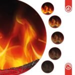 KAMINIO Cheminée Electrique MATTI - Cheminée Électrique sur Pied avec Chauffage, Effet de Flamme 3D, Lumière d'ambiance LED, télécommande - Blanc – Image 5