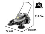 karcher km 70/25 c bp 2sb balayeuse à batterie avec bac de ramassage 36 v sans batterie ni chargeur