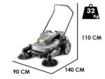 karcher km 70/25 c bp 2sb balayeuse à batterie avec bac de ramassage 36v 5ah