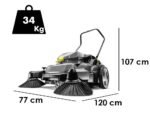 karcher km 70/30 c bp 2sb balayeuse à batteries avec bac de ramassage sans batterie ni chargeur
