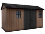 keter newton plus 7513/1375 abri de jardin avec double porte et fenêtres 230 x 413 x 246 cm