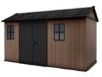 keter newton plus 7513/1375 abri de jardin avec double porte et fenêtres 230 x 413 x 246 cm