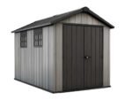 keter oakland 7511 abri de jardin avec porte à double battant et fenêtres 230x350x242 cm