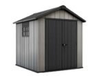 keter oakland 757 abri de jardin avec porte à double battant et fenêtre 229x223.5x242 cm