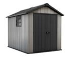 keter oakland 759 abri de jardin avec porte double battant et fenêtre 229x287x242 cm