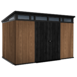keter signature venetian 11x7 abri de jardin avec porte à double battant 340x218x226 cm