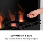 KLARSTEIN Phantasma Manor - cheminée à l'éthanol, 3,4 KW, brûleur de sécurité, Isolation en céramique, autonomie 2,5h, jusqu'à 30m², Aide à l'extinction, inodore, Verre de... – Image 3