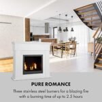 KLARSTEIN Phantasma Manor - cheminée à l'éthanol, 3,4 KW, brûleur de sécurité, Isolation en céramique, autonomie 2,5h, jusqu'à 30m², Aide à l'extinction, inodore, Verre de... – Image 6