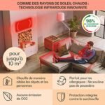 Klarstein Smart Chauffage Infrarouge, 700W Radiateur Electrique Plafonnier, Télécommande, Détection de Fenêtre Ouverte, IP44, Chauffage Fixé au Plafond, Thermostat, Econome en... – Image 4